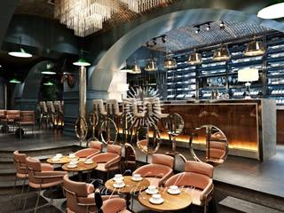 Avusturya Graz Vigo Restaurant&Shishia Lounge Dekorasyonu, Artstyle Architecture Design Artstyle Architecture Design Powierzchnie handlowe