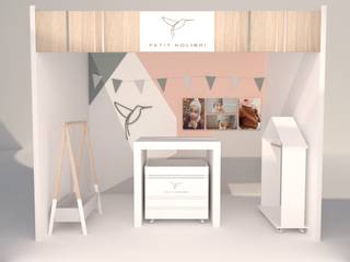Diseño de Stand para Feria, Kaizen diseño interior Kaizen diseño interior Study/office Engineered Wood White