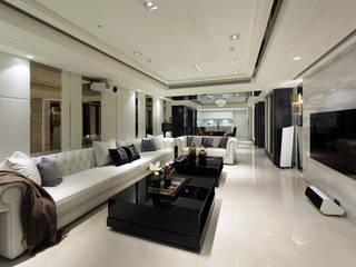 優雅品味．純淨律動, 雅群空間設計 雅群空間設計 Classic style living room