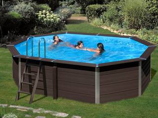 Comprar piscinas desmontables en Barcelona, Outlet Piscinas Outlet Piscinas مسبح حديقة خشب Wood effect