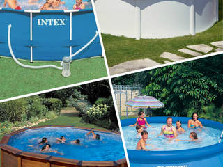 Comprar piscinas desmontables en Barcelona, Outlet Piscinas Outlet Piscinas Buitenzwembad Houtcomposiet Transparant