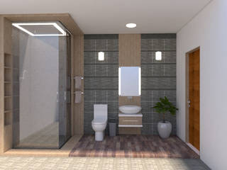 Baño 3d, baymac baymac Minimalist bathroom