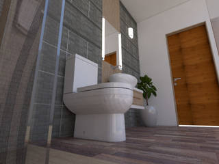 Baño 3d, baymac baymac Ванная комната в стиле минимализм
