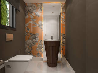 Misafir Banyo / Hayat Villaları Sia Moore Archıtecture Interıor Desıgn Modern Banyo Seramik banyo tasarım,özel tasarım