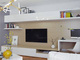 Квартира в ЖК «Дирижабль» , Студия дизайна "INTSTYLE" Студия дизайна 'INTSTYLE' Scandinavian style living room