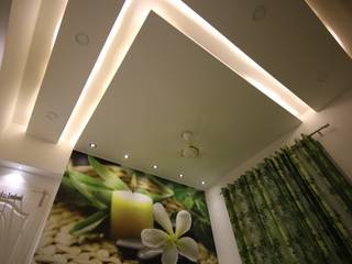 Guest Bedroom - Warm Light - False Ceiling View Enrich Interiors & Decors Small bedroom