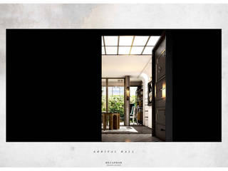 Ekamai Residence, Metaphor Design Studio Metaphor Design Studio Classic style corridor, hallway and stairs