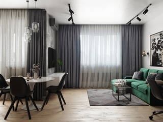 Королёв. Дизайн проект для Дарта Вейдра), Levitorria Levitorria Modern Living Room
