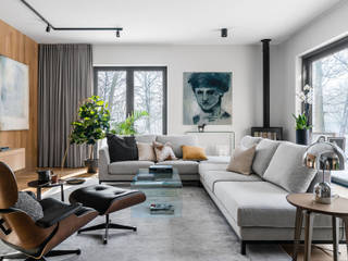 DOM NADMORSKI , SAFRANOW SAFRANOW Modern living room