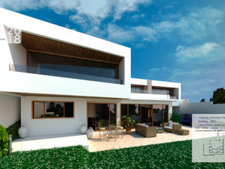 Diseño casa Santiago, ARQD spa ARQD spa Casas familiares Concreto reforçado