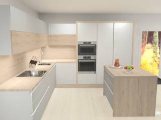 Moderne Küche mit Insel, 3D Design online 3D Design online