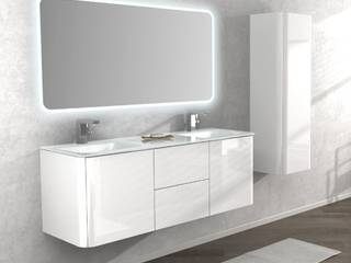 Arredo mobile bagno moderno con doppio lavabo in 5 colori, Bagno Italia Bagno Italia Ванна кімната MDF