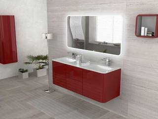 Arredo mobile bagno moderno con doppio lavabo in 5 colori, Bagno Italia Bagno Italia Ванна кімната MDF