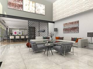 PENTHOUSE TECAMACHALCO, Grupo AICONS Grupo AICONS Modern living room