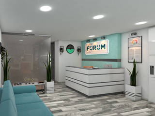 Local FORUM, ARQUINEX SAS ARQUINEX SAS مكتب عمل أو دراسة ألواح خشب مضغوط