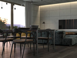 HOUSE 0075, CRIA Digital Expressions CRIA Digital Expressions Modern dining room