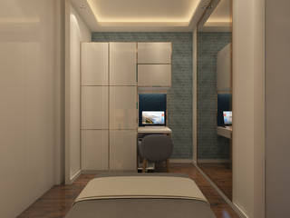 Lavish Bedroom Design, Mumbai, Sagar Shah Architects Sagar Shah Architects Küçük Yatak Odası Ahşap Ahşap rengi