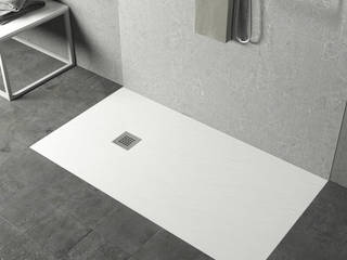 Piatti doccia in Marmoresina, GiordanoShop GiordanoShop Moderne Badezimmer Stein Weiß Wannen und Duschen