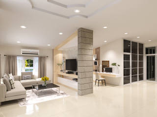 ออกแบบตกแต่งภายใน, Bcon Interior Bcon Interior Eclectic style living room