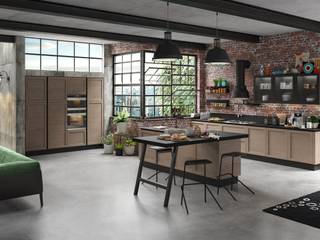 Cucina Urban: Realizzazione immagini da catalogo, LorianoGiacchi LorianoGiacchi Nhà bếp phong cách hiện đại Gỗ Wood effect