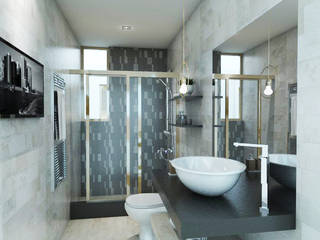 VIVIENDA PEDRO URRACA, HANS DIETER ARQUITECTO HANS DIETER ARQUITECTO Ванная комната в стиле минимализм