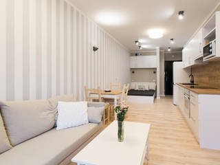 Studio u podnóża gór, in2home in2home Modern living room Wood-Plastic Composite