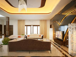 Best Interior designs in Kerala - Monnaie Architects & Interiors, Monnaie Interiors Pvt Ltd Monnaie Interiors Pvt Ltd Modern living room Wood Wood effect