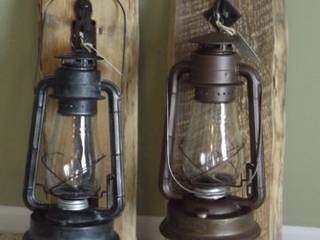 Industrial lightings, Kings crafts co Kings crafts co Ruang Makan Gaya Rustic Besi/Baja