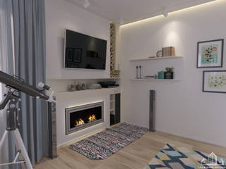 3kk/Prague, GCE Building Solution s.r.o. GCE Building Solution s.r.o. Living room