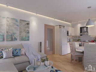 3kk/Prague, GCE Building Solution s.r.o. GCE Building Solution s.r.o. Living room