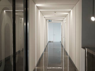 NUROLPARK OFİS PROJESİ, gaedesign gaedesign Modern corridor, hallway & stairs Marble