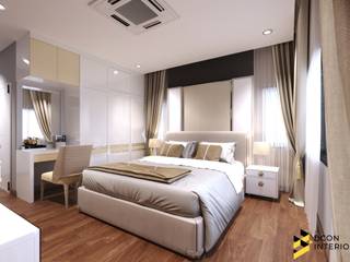 ผลงานการออกแบบบ้านพักอาศัย 2 ชั้น, Bcon Interior Bcon Interior Moderne Schlafzimmer