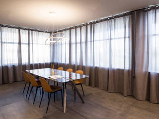 casa WA, msplus architettura msplus architettura Modern dining room Concrete