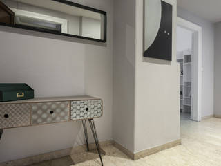 Appartamento Vecchia Milano, Desearq Studio _ architettura e interior design a Milano Desearq Studio _ architettura e interior design a Milano Modern corridor, hallway & stairs