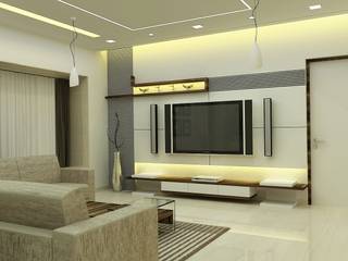 3BHK flat , Verve design studio Verve design studio Modern living room