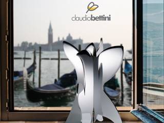 Claudio Bettini. Modern centerpiece. Living Room Ornaments. Design Accessories. Modern Dining Coffee Table. Small sculpture., Claudio Bettini Claudio Bettini Living room Iron/Steel