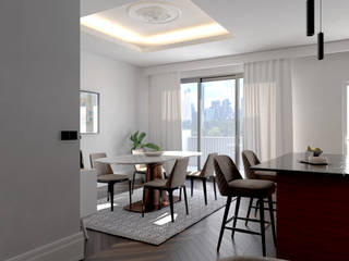 Penthouse , 3d Solutions 3d Solutions Salones de estilo moderno