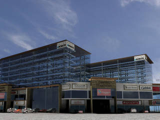 Centro comercial y Estacionamiento robotizado, Helicoide Estudio de Arquitectura Helicoide Estudio de Arquitectura Espaços comerciais