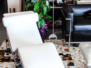 Chaise Longue, Idea Pelle Atelier Idea Pelle Atelier Living room Leather Grey