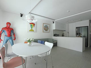 방배 서리풀 26평 아파트 인테리어, 카멜레온디자인 카멜레온디자인 ห้องนั่งเล่น