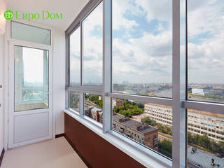 Ремонт трехкомнатной квартиры 103 кв. м в современном стиле, ЕвроДом ЕвроДом شرفة