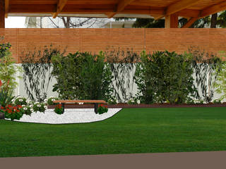 DISEÑO JARDÍN-PAISAJISMO EN SANTIAGO, HZ ARQUITECTOS SANTIAGO DISEÑO COCINAS JARDINES PAISAJISMO REMODELACIONES OBRA HZ ARQUITECTOS SANTIAGO DISEÑO COCINAS JARDINES PAISAJISMO REMODELACIONES OBRA 庭院