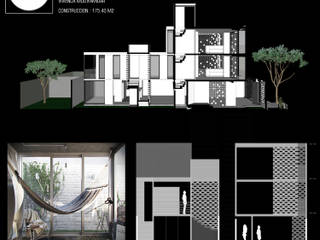 BRICK HOUSE, ESQUEMA ARQUITECTURA ESQUEMA ARQUITECTURA 二世帯住宅 レンガ