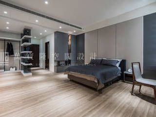 豪邸自建/和緯鼎園-韻墨, SING萬寶隆空間設計 SING萬寶隆空間設計 Modern Bedroom