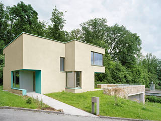 Wohnhaus Reinach, Ave Merki Architekten Ave Merki Architekten Einfamilienhaus Holz Beige