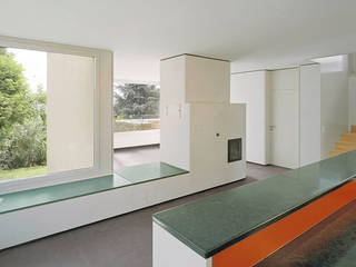 Wohnhaus Reinach, Ave Merki Architekten Ave Merki Architekten Modern Living Room Stone