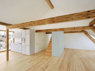 Mehrfamilienhaus Breisacherstrasse Basel, Ave Merki Architekten Ave Merki Architekten Moderne Küchen Holz