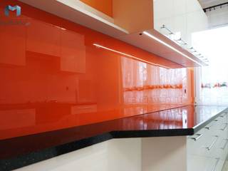 Lacobel pomarańczowy, Moje Szkło Moje Szkło Modern walls & floors Glass