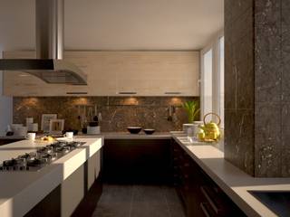 Cocina Moderna, Spacio D'talles Spacio D'talles 現代廚房設計點子、靈感&圖片