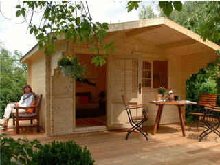 Multiple Designs, BZB Cabins And Outdoors BZB Cabins And Outdoors Klasik Kış Bahçesi Masif Ahşap Rengarenk